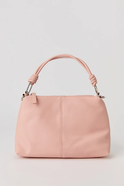 Faux Leather Removable Strap Purse