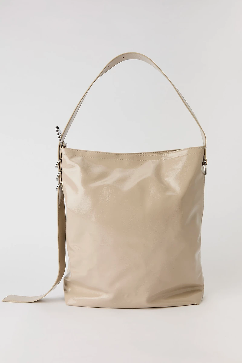 Faux Leather Tote
