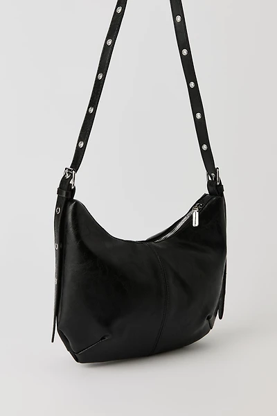 Sac à bandoulière en demi-lune en similicuir