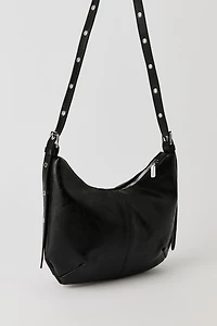 Sac à bandoulière en demi-lune en similicuir