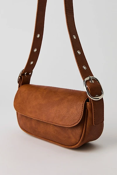 Faux Leather Shoulder Bag