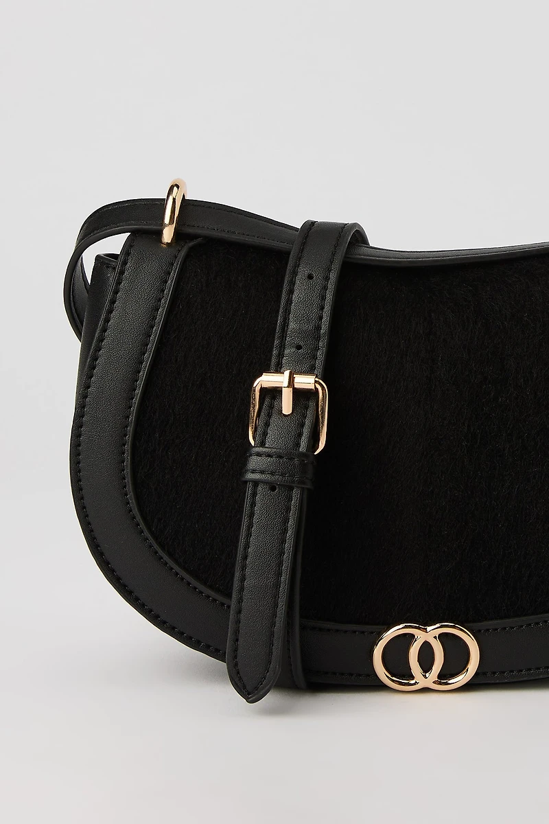 Faux Fur Crossbody Bag