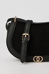 Faux Fur Crossbody Bag