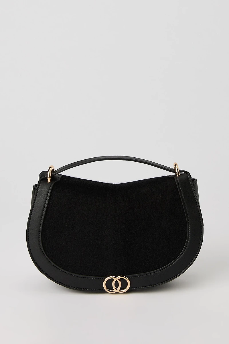 Faux Fur Crossbody Bag