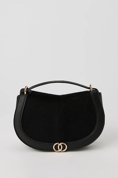 Faux Fur Crossbody Bag