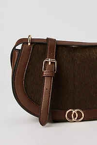 Faux Fur Crossbody Bag