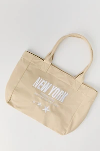 Nylon Embroidered Tote Bag