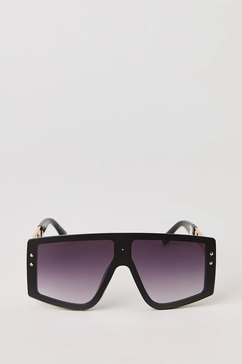 Lunettes de soleil Shield surdimensionnées