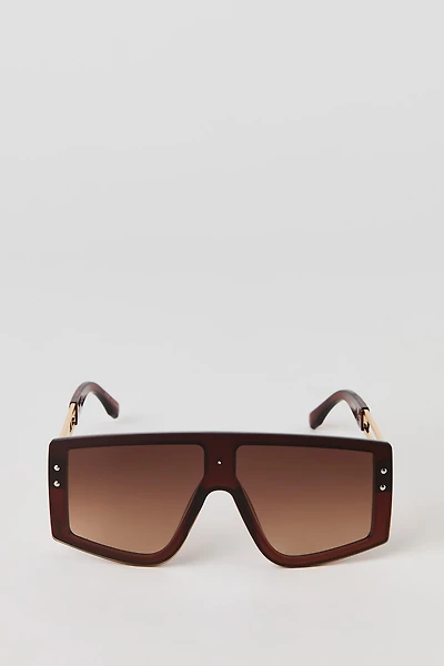 Lunettes de soleil Shield surdimensionnées