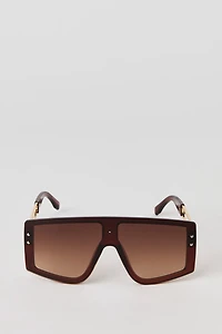 Lunettes de soleil Shield surdimensionnées
