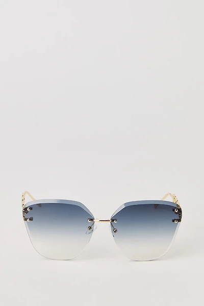 Lunettes de soleil à mailles chaîne sans monture