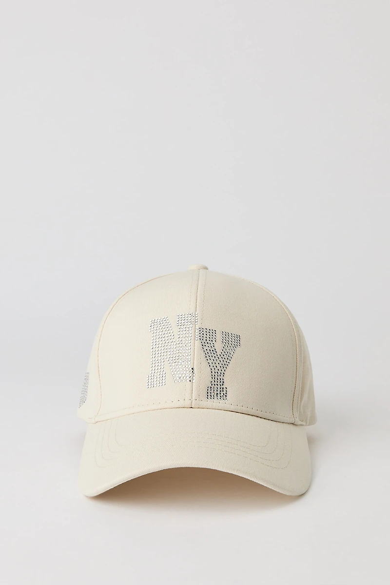 New York Rhinestone Baseball Hat