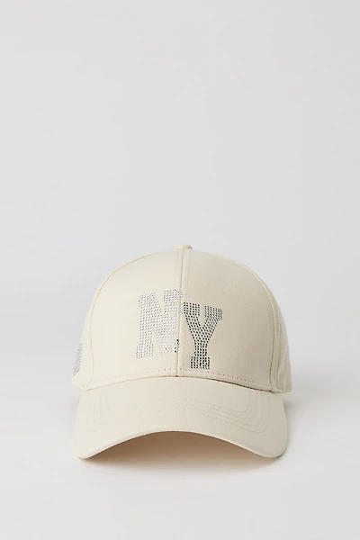 New York Rhinestone Baseball Hat