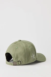 Casquette de baseball à imprimé Los Angeles avec pierres du Rhin