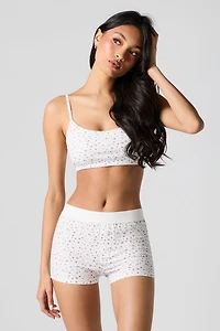 Printed Tank & Boxer Short 2 Piece Pajama Set