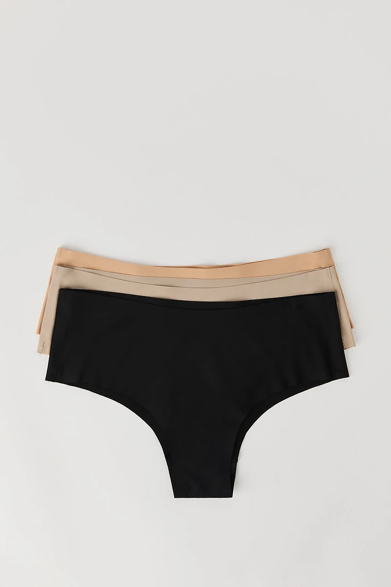 No Show Cheeky Panty (3 Pack
