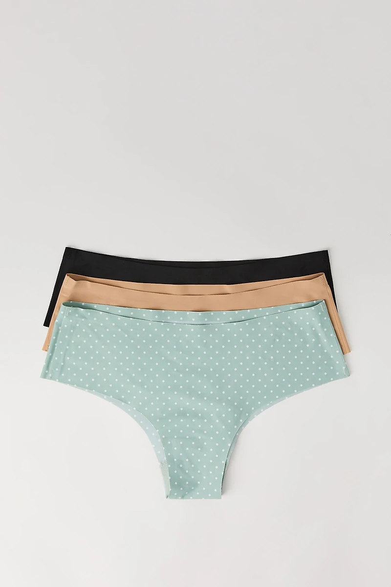 No Show Cheeky Panty (3 Pack