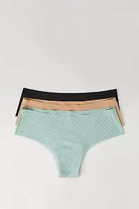 No Show Cheeky Panty (3 Pack