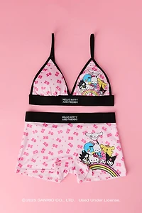 Ensemble avec soutien-gorge triangulaire et culotte garçonne à imprimé Hello Kitty® and Friends