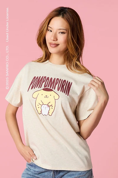 T-shirt de coupe garçonne à imprimé Kuromi