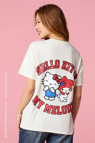 Hello Kitty® & My Melody™ Graphic Boyfriend T-Shirt