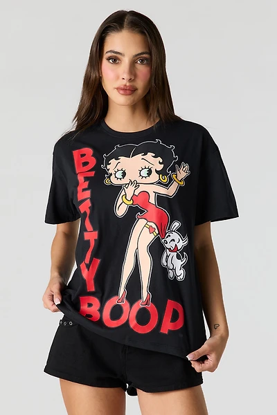 Betty Boop Graphic Boyfriend T-Shirt