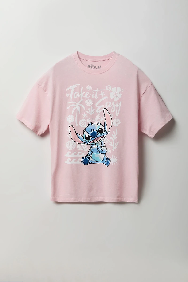 Stitch Graphic Oversized T-Shirt