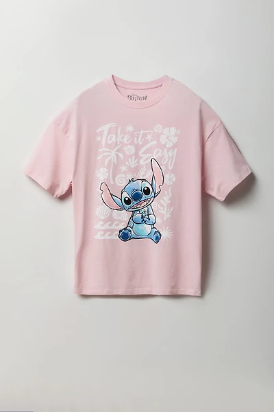 Stitch Graphic Oversized T-Shirt