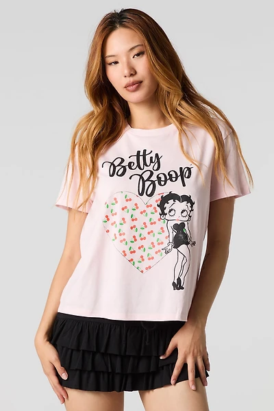 Betty Boop Graphic Boyfriend T-Shirt