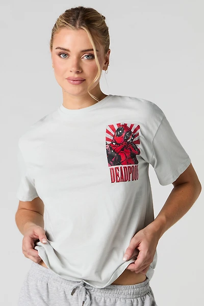 T-shirt coupe garçonne à imprimé Deadpool