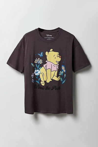 T-shirt de coupe garçonne à imprimé Winnie the Pooh