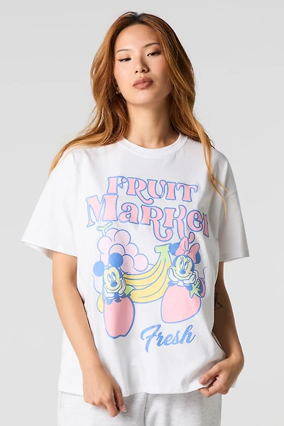 Mickey & Minnie Graphic Boyfriend T-Shirt