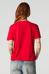 Stitch & Angel Graphic Boxy T-Shirt
