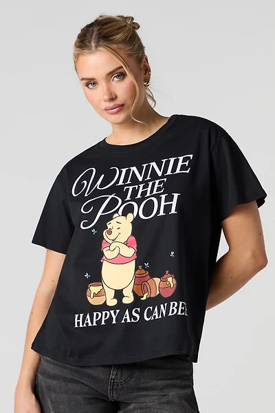 T-shirt coupe garçonne à imprimé Winnie The Pooh