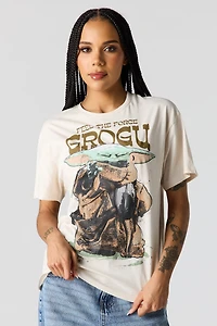 T-shirt de coupe garçonne à imprimé Grogu