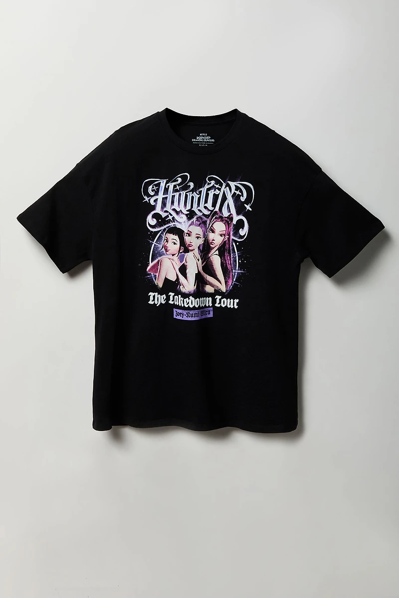 KPop Demon Hunters Graphic Oversized T-Shirt