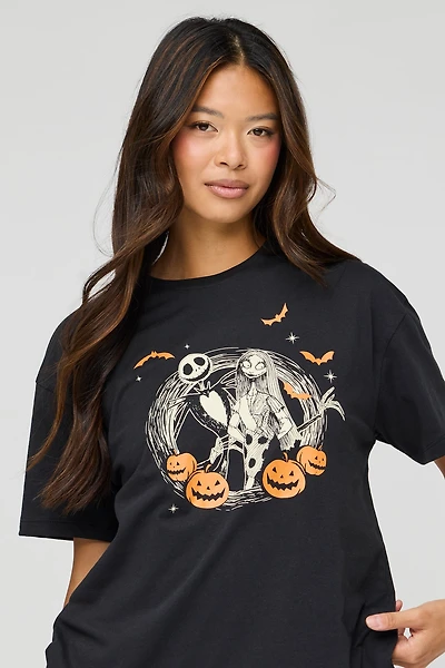 The Nightmare Before Christmas Graphic Boyfriend T-Shirt