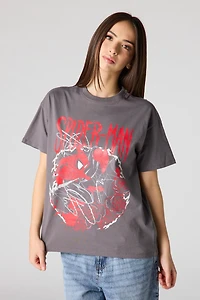 Luxe Heavy Cotton Spider-Man Graphic T-Shirt