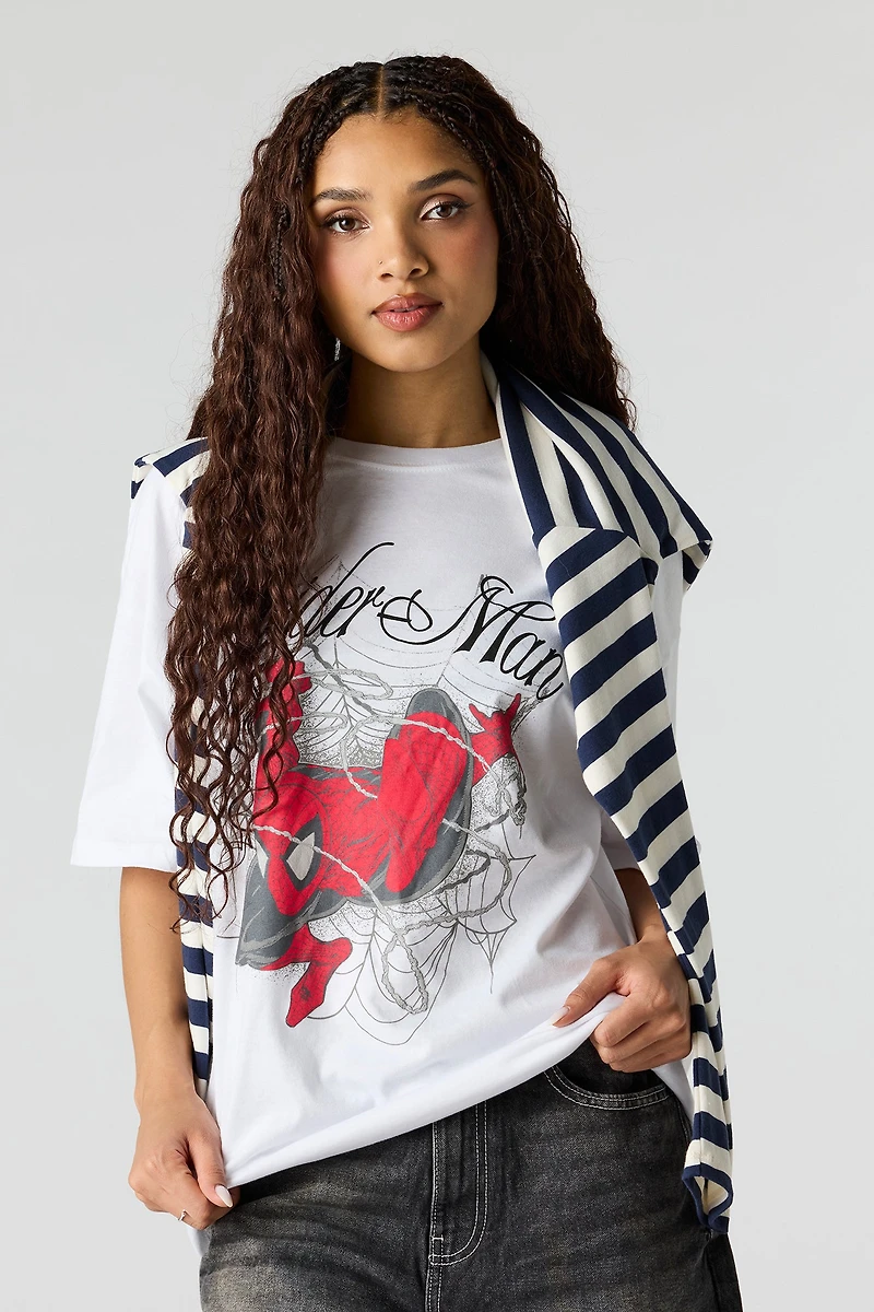 Spider-Man Graphic Oversized T-Shirt