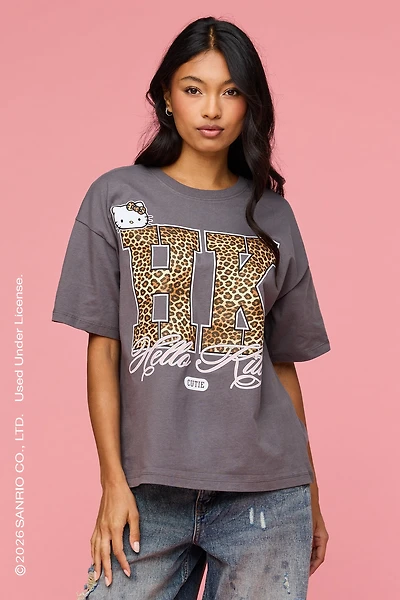 Hello Kitty® Cheetah Graphic T-Shirt