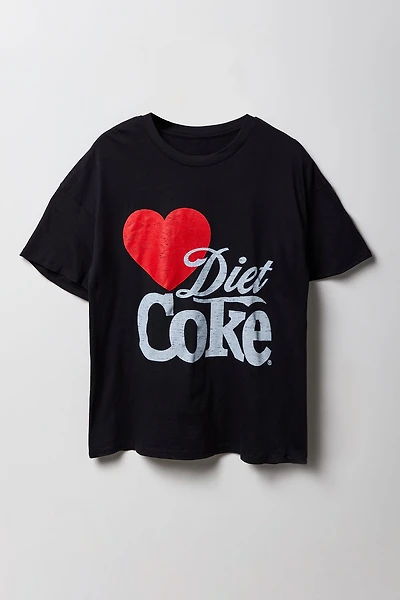 T-shirt de coupe garçon à imprimé Diet Coke
