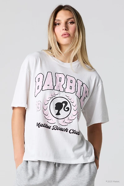 T-shirt coupe garçonne à imprimé Barbie™
