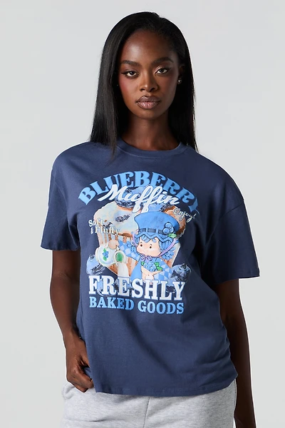 Strawberry Shortcake Friends Graphic Boyfriend T-Shirt