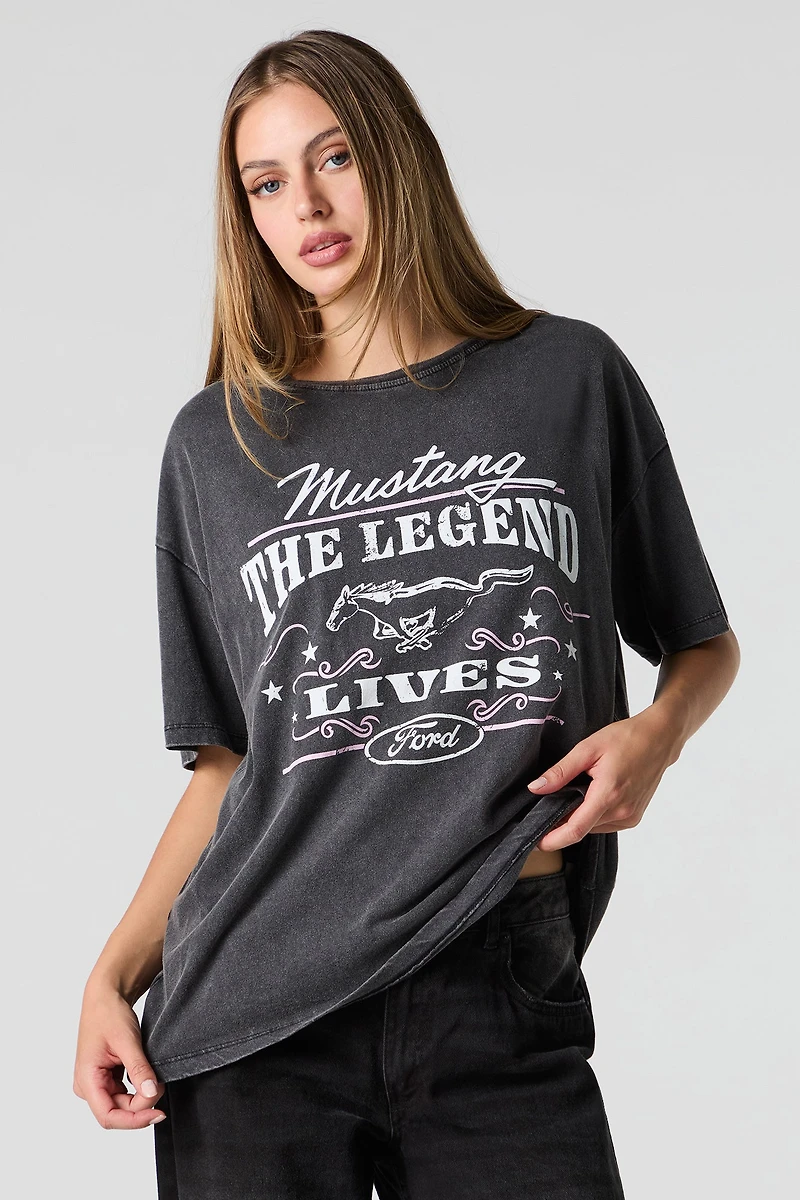 Ford Legends Graphic Washed Boyfriend T-Shirt