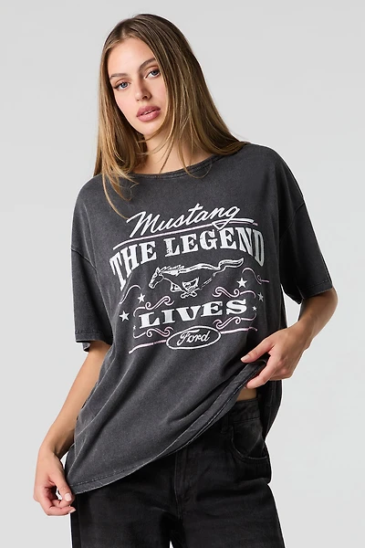 Ford Legends Graphic Washed Boyfriend T-Shirt