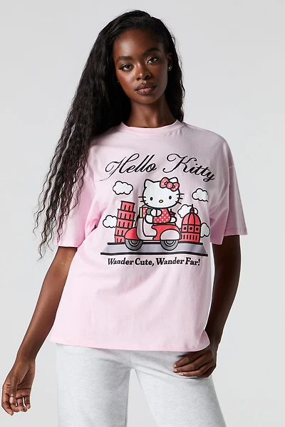 Hello Kitty Wander Graphic Boyfriend T-Shirt
