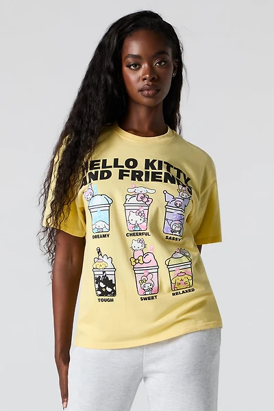 Hello Kitty Boba Graphic Boyfriend T-Shirt