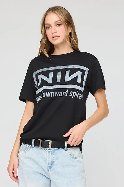 Nine Inch Nails Graphic Boyfriend T-Shirt