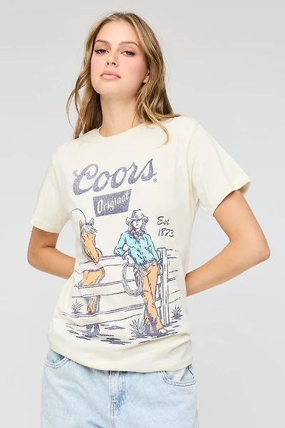 Coors Graphic Boyfriend T-Shirt
