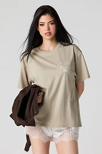 T-shirt de coupe garçonne à imprimé Coors
